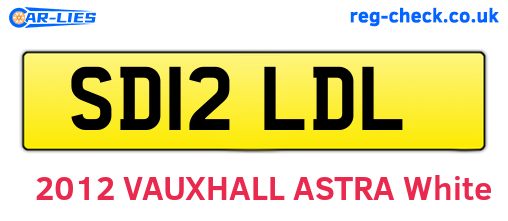 SD12LDL are the vehicle registration plates.