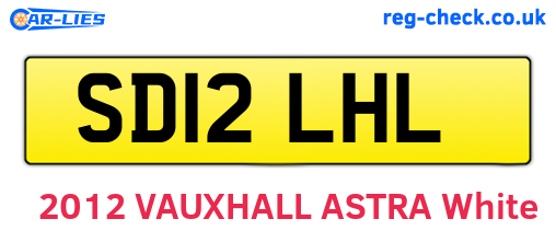 SD12LHL are the vehicle registration plates.