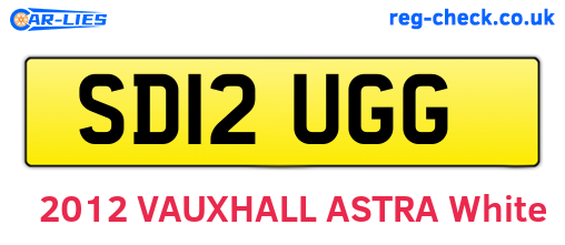 SD12UGG are the vehicle registration plates.