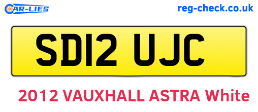 SD12UJC are the vehicle registration plates.