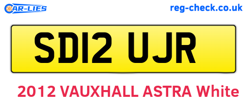SD12UJR are the vehicle registration plates.