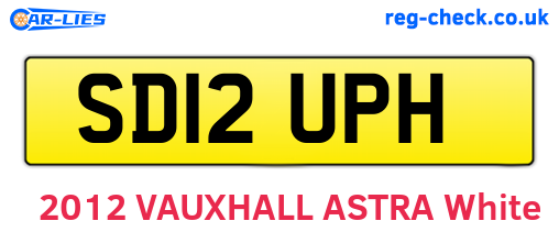 SD12UPH are the vehicle registration plates.