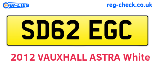 SD62EGC are the vehicle registration plates.