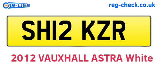 SH12KZR are the vehicle registration plates.