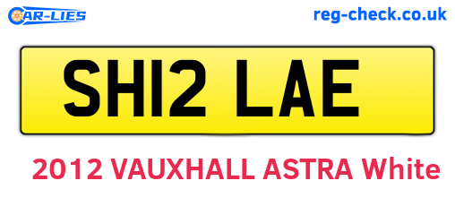 SH12LAE are the vehicle registration plates.