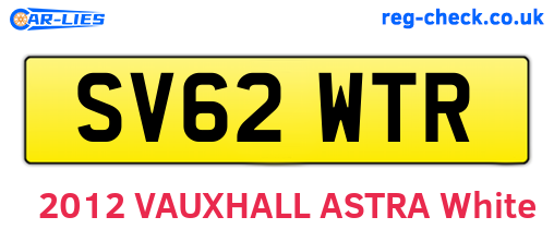 SV62WTR are the vehicle registration plates.