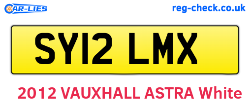 SY12LMX are the vehicle registration plates.