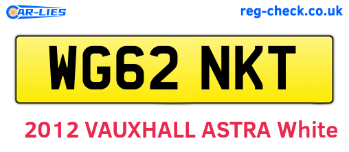 WG62NKT are the vehicle registration plates.