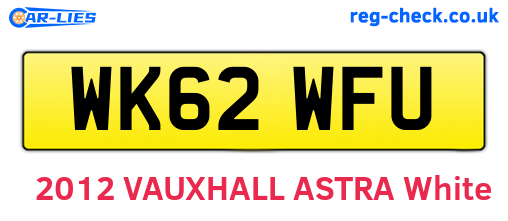 WK62WFU are the vehicle registration plates.