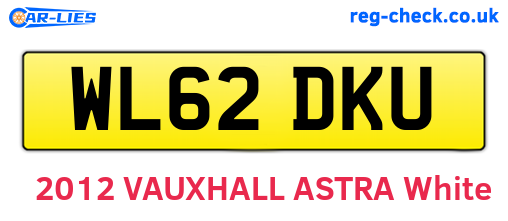 WL62DKU are the vehicle registration plates.
