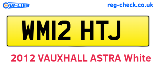 WM12HTJ are the vehicle registration plates.