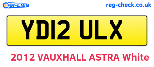YD12ULX are the vehicle registration plates.