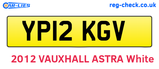 YP12KGV are the vehicle registration plates.