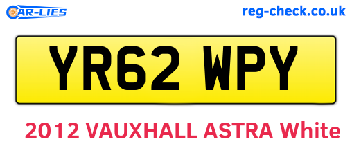YR62WPY are the vehicle registration plates.
