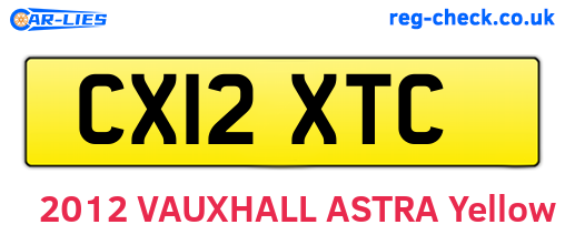CX12XTC are the vehicle registration plates.