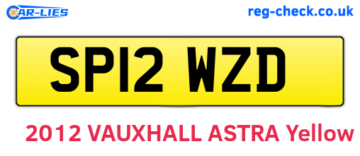 SP12WZD are the vehicle registration plates.