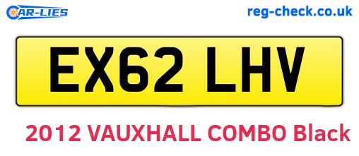 EX62LHV are the vehicle registration plates.