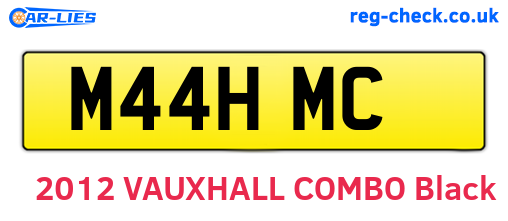 M44HMC are the vehicle registration plates.