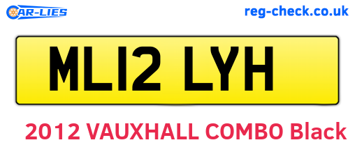 ML12LYH are the vehicle registration plates.