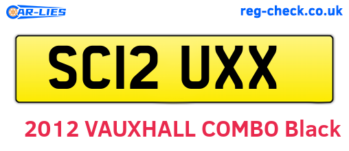 SC12UXX are the vehicle registration plates.