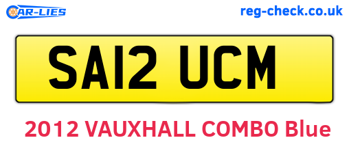 SA12UCM are the vehicle registration plates.
