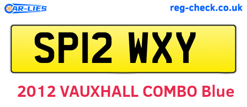 SP12WXY are the vehicle registration plates.