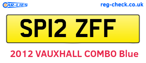 SP12ZFF are the vehicle registration plates.