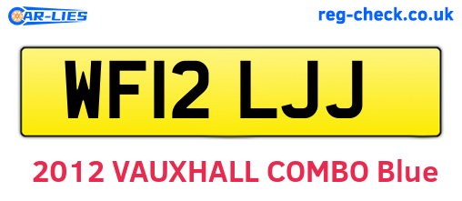 WF12LJJ are the vehicle registration plates.