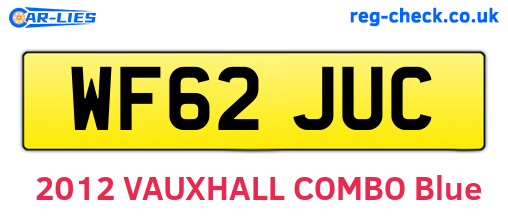 WF62JUC are the vehicle registration plates.