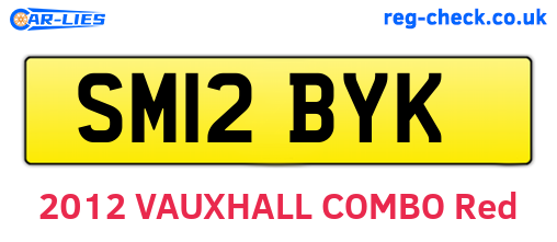 SM12BYK are the vehicle registration plates.