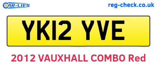 YK12YVE are the vehicle registration plates.