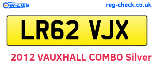 LR62VJX are the vehicle registration plates.