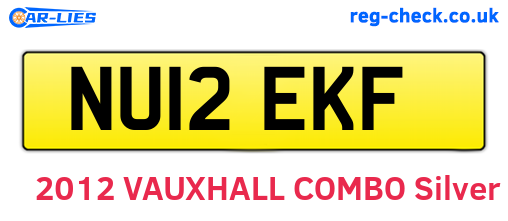 NU12EKF are the vehicle registration plates.