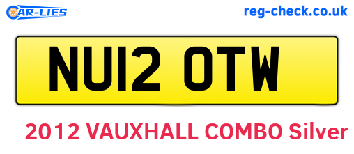 NU12OTW are the vehicle registration plates.