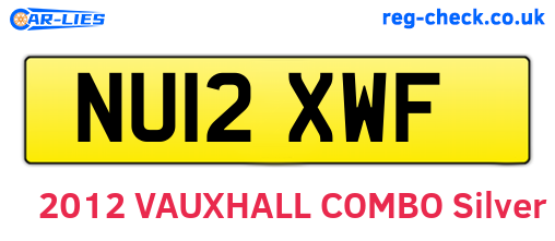 NU12XWF are the vehicle registration plates.