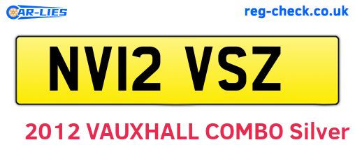 NV12VSZ are the vehicle registration plates.