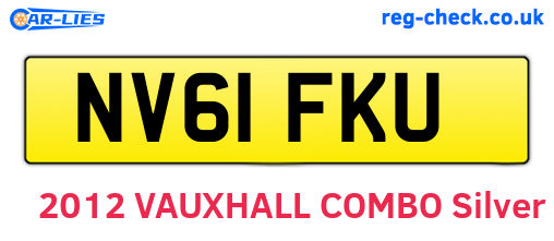 NV61FKU are the vehicle registration plates.