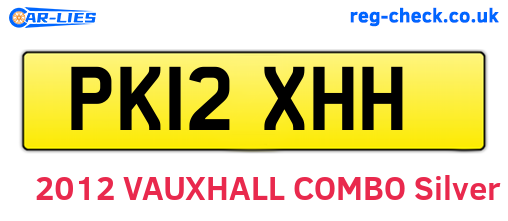 PK12XHH are the vehicle registration plates.