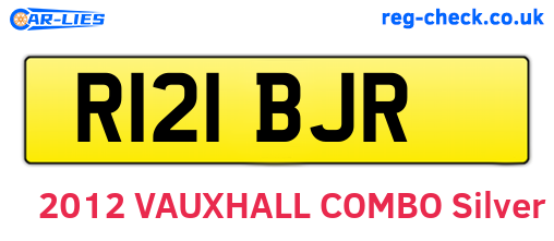 R121BJR are the vehicle registration plates.