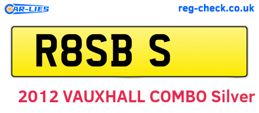 R8SBS are the vehicle registration plates.