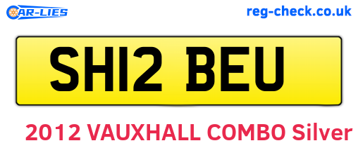SH12BEU are the vehicle registration plates.