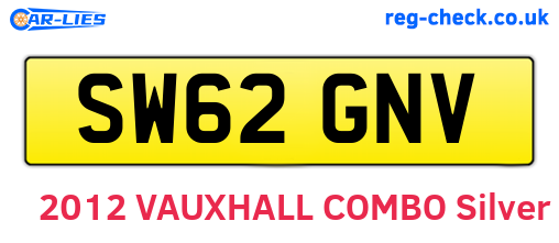 SW62GNV are the vehicle registration plates.