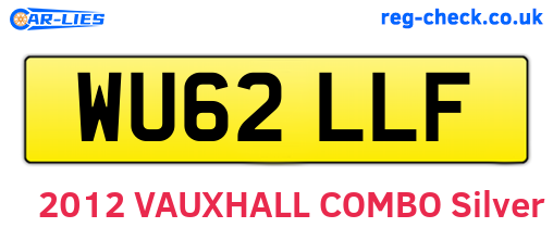 WU62LLF are the vehicle registration plates.