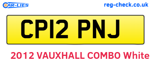 CP12PNJ are the vehicle registration plates.