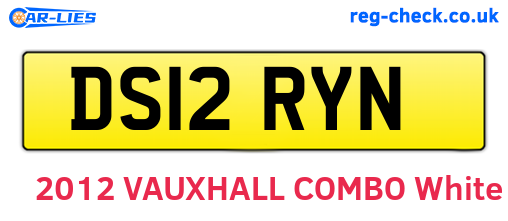 DS12RYN are the vehicle registration plates.