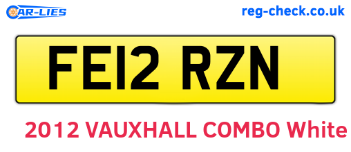 FE12RZN are the vehicle registration plates.