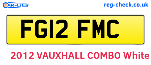 FG12FMC are the vehicle registration plates.