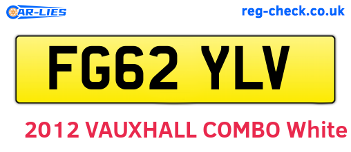 FG62YLV are the vehicle registration plates.