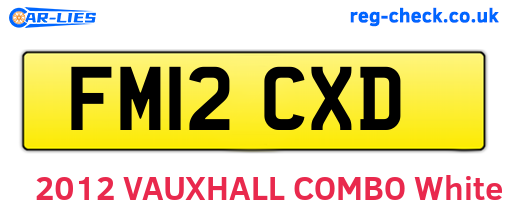 FM12CXD are the vehicle registration plates.