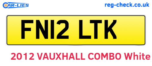 FN12LTK are the vehicle registration plates.